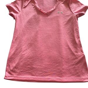 Under Armour Pink Polo Fitted Short Sleeve Tee